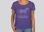 Women's Scoop Neck T-Shirt Heather Purple Front