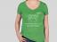 Women's Tri-Blend V-Neck T-Shirt Green Frost Front