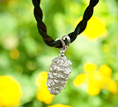 Black Cord Necklace with Charm